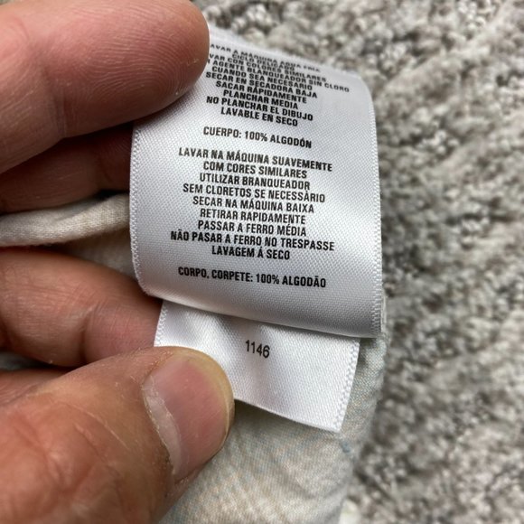 Vintage Columbia Shirt Men Extra Large XL Beige Plaid Casual Button Up Polo - Picture 8 of 11